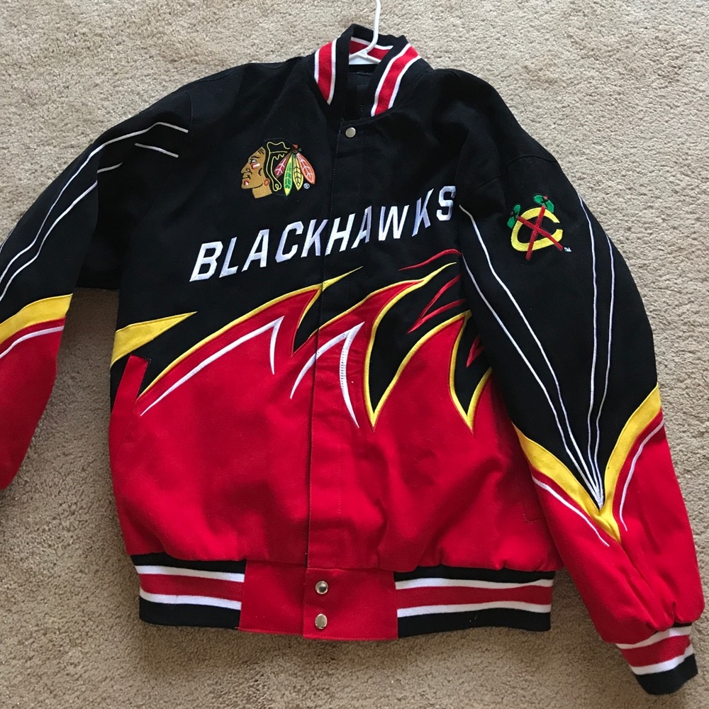 SOLD Chicago Blackhawks Twill Jacket