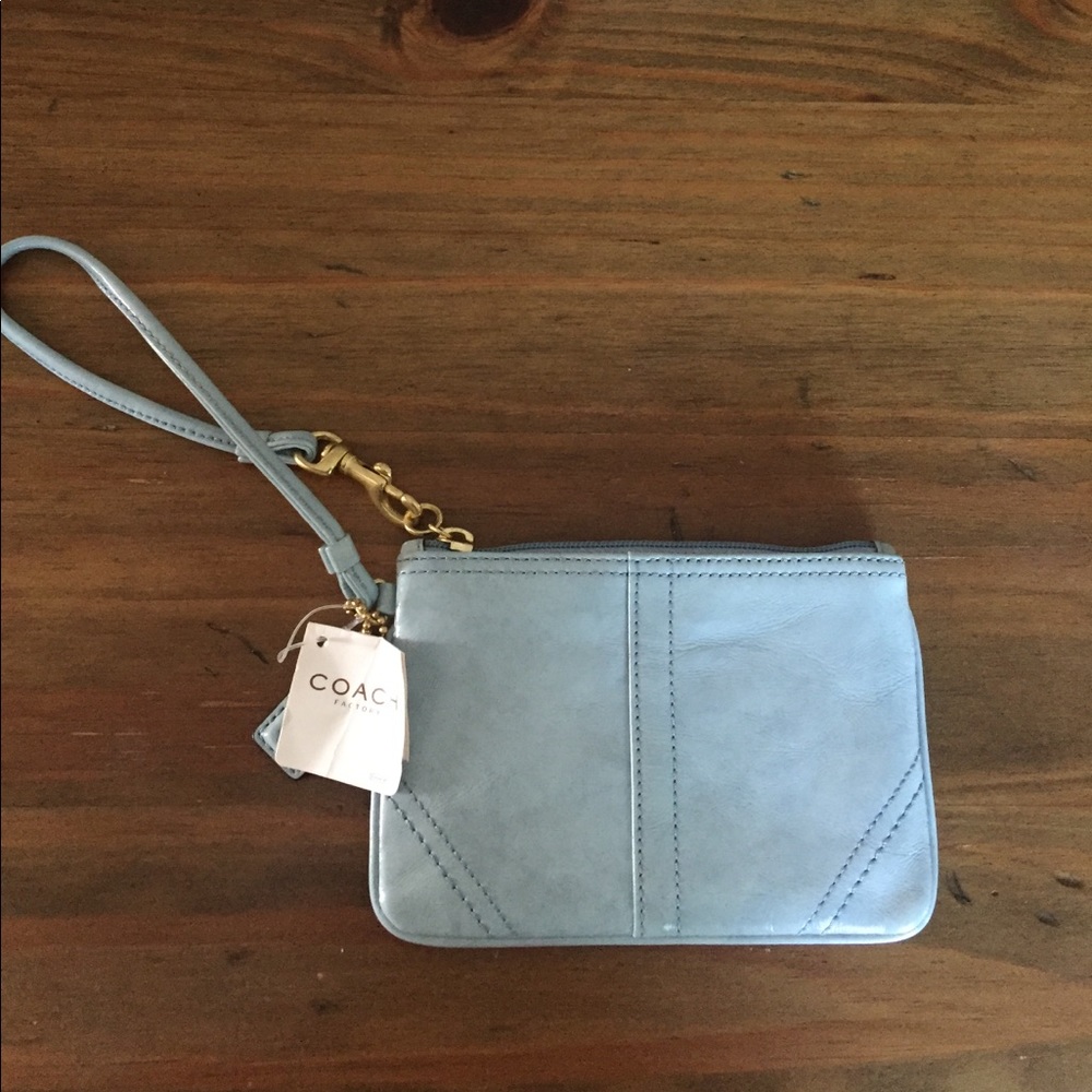 Coach Leather Wristlet