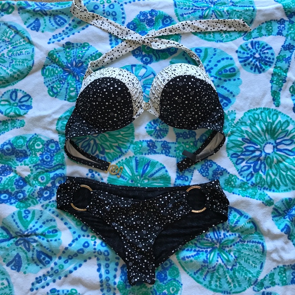 Victoria's Secret Black & White Bombshell Bikini