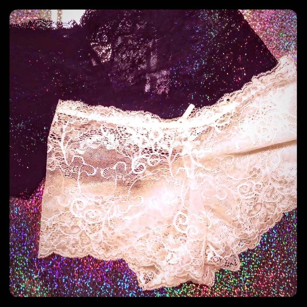2 piece bundle- Lace boyshort panties NEW