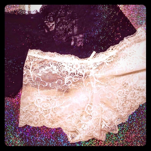 2 piece bundle- Lace boyshort panties NEW - Picture 1 of 1