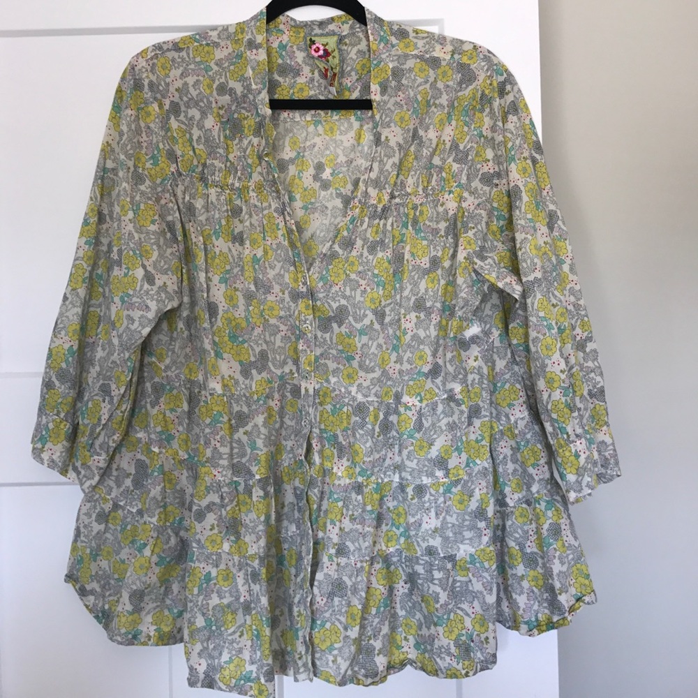 Johnny Was blouse size XL