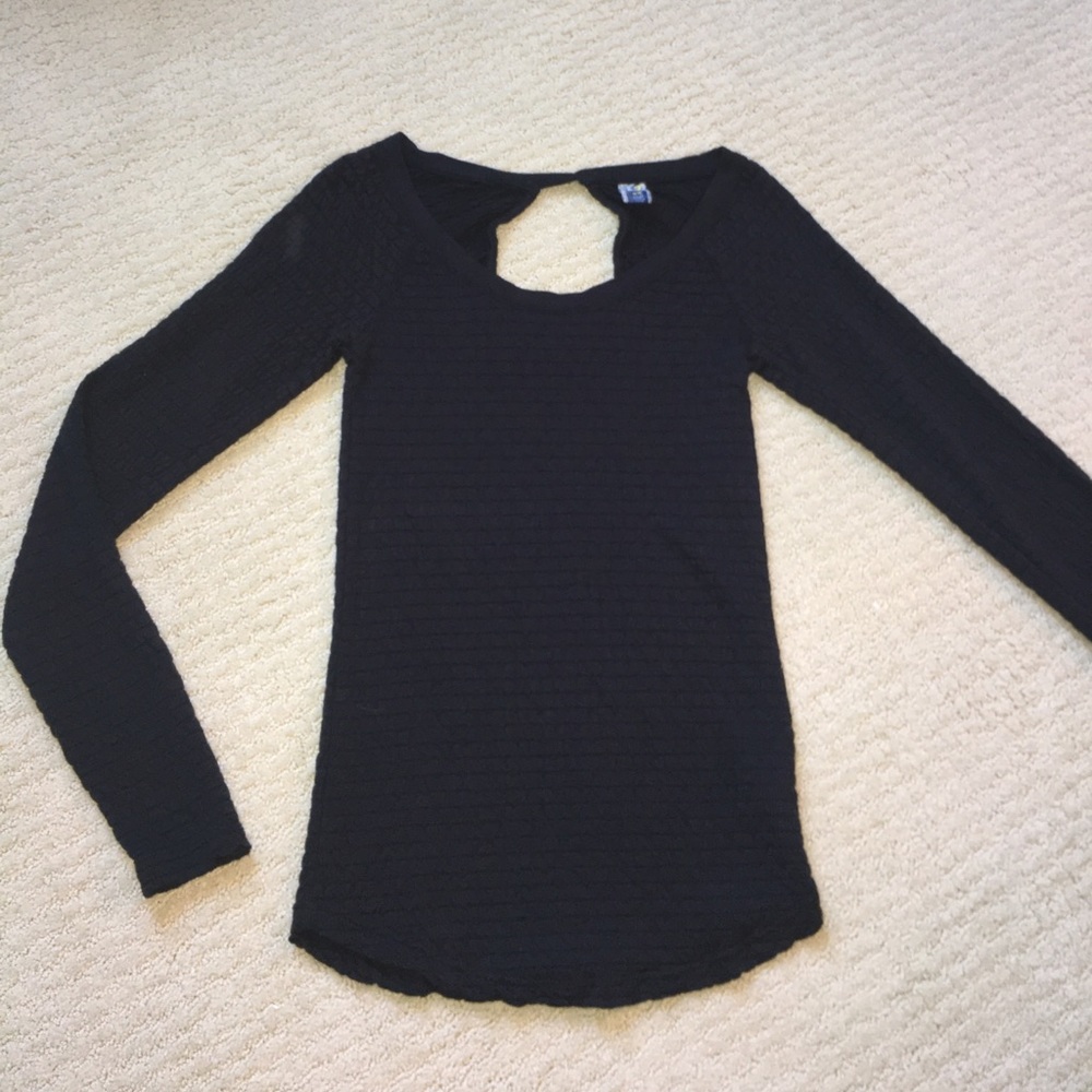 Free People Keyhole-Cutout Long Sleeve