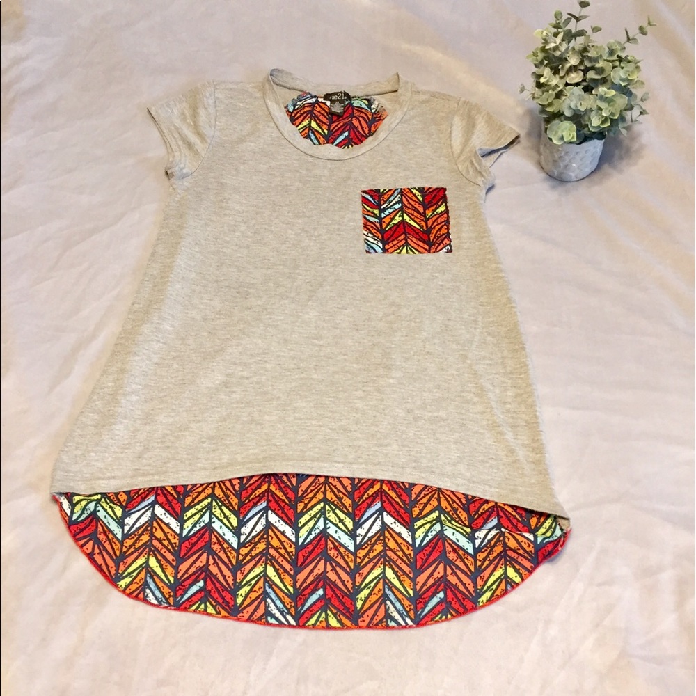 EUC High/Low Fashion Top