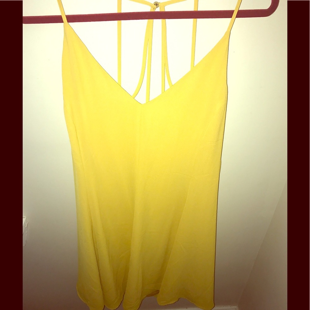 *NEW W/TAGS* Strappy Bright Yellow Plus Dress