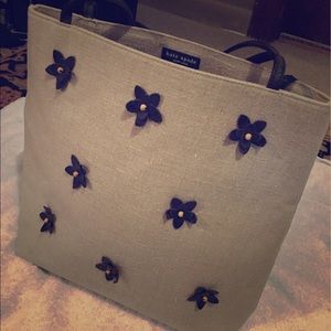 Kate Spade spring tote with flowers