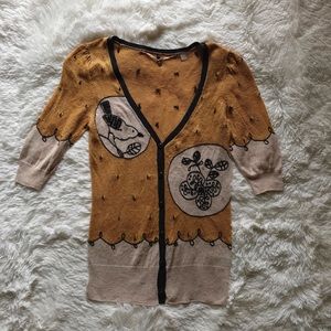 Knitted & Knotted Yellow Bird ChiffChaff Cardigan