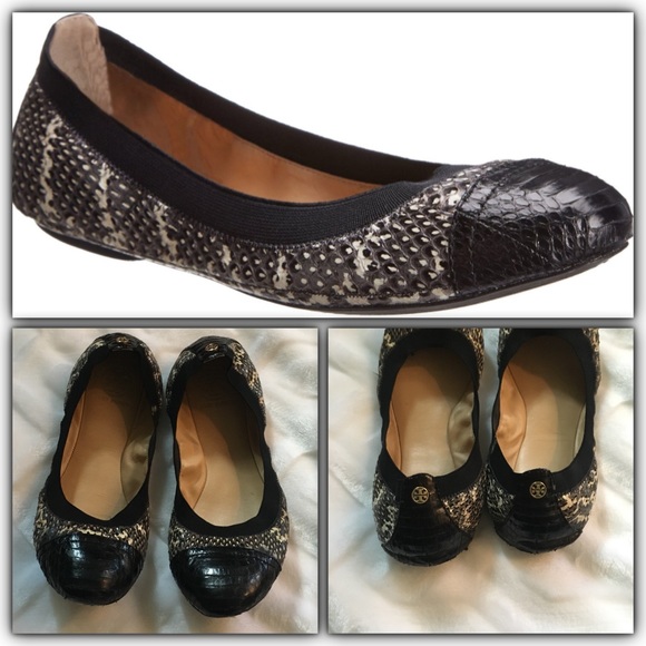 Tory Burch Shoes - Tory Burch snakeskin flats ✔️READ description✔️