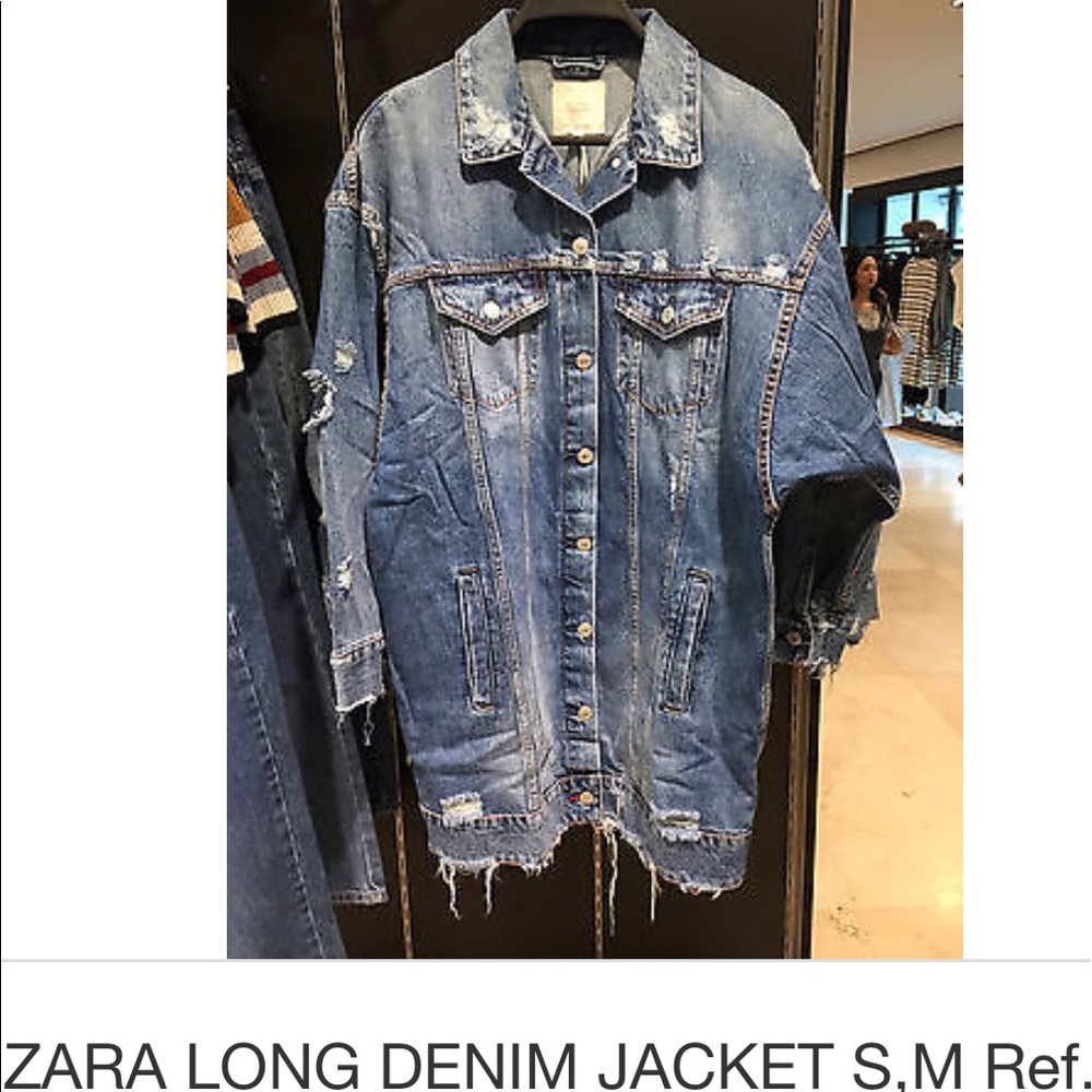 In search of Zara long denim jacket Ref. 5252/012