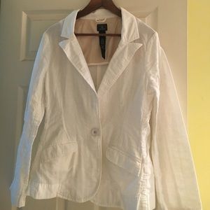 White cotton Lucky Brand blazer