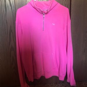 Pink VS quarter zip