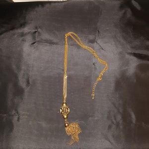 Beautiful Gold Tassel Necklace