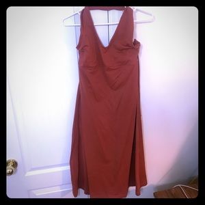 Patagonia Rust Halter Dress Size L