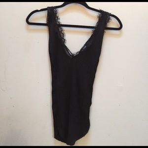 Laced Black Tank