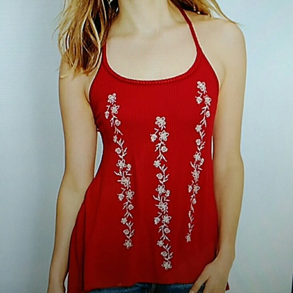 SOLD  NWT Maurice's Embroidered Braid Trim Tank - Picture 3 of 6