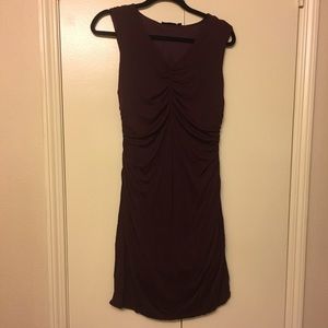 Wine Red Slinky Cocktail Dress