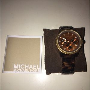Michael Kors Tortoise Jet Set Watch