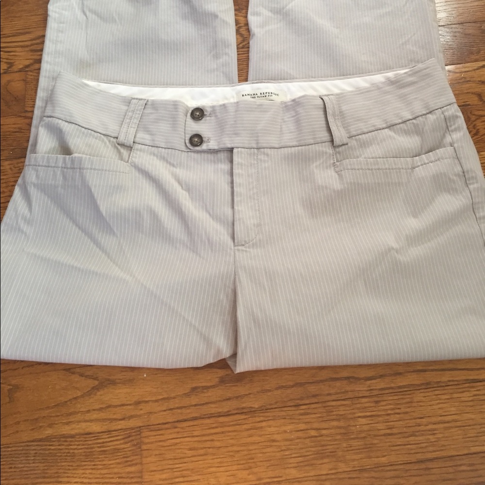 EUC Banana Republic Sloan fit pinstripe pants 14