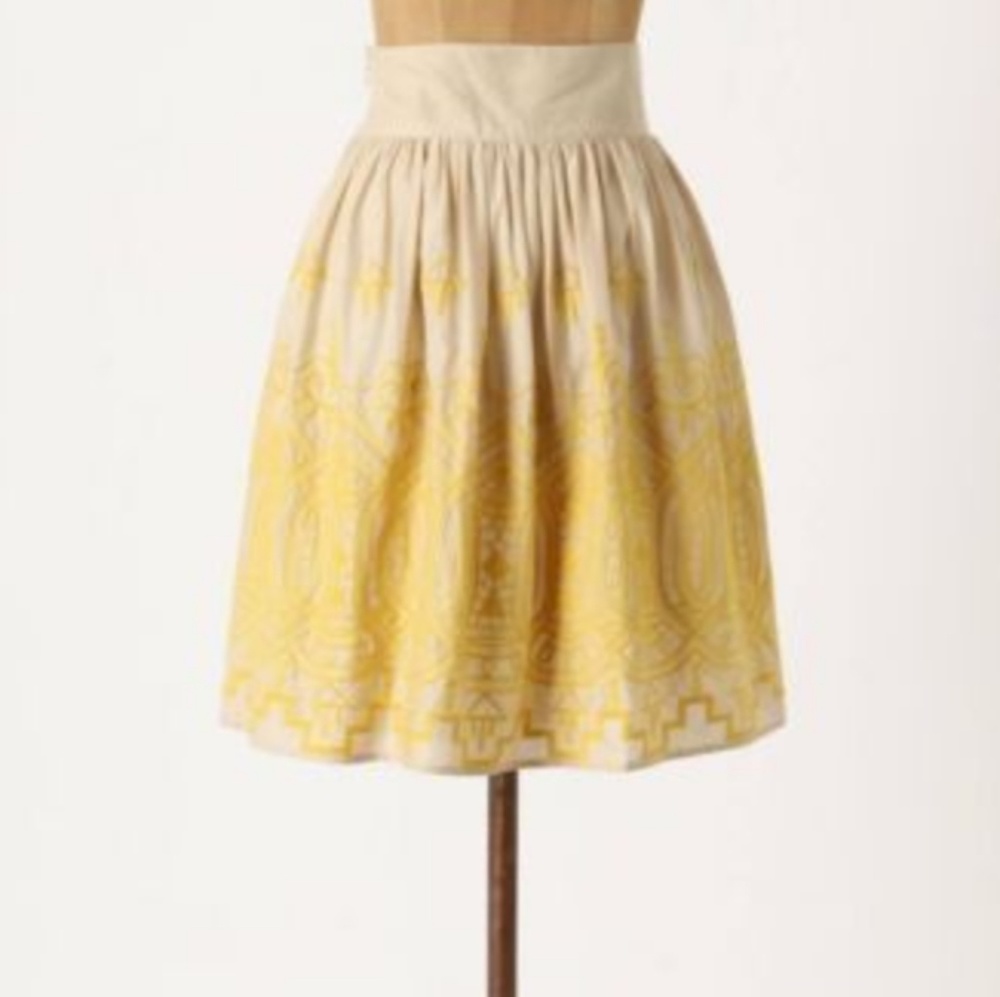 Anthropologie Skirt - w/ POCKETS!