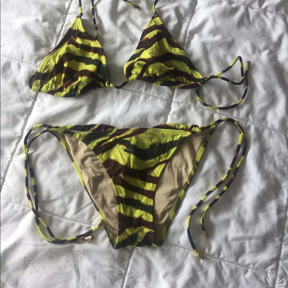 Brown and green Bikini Set 👙