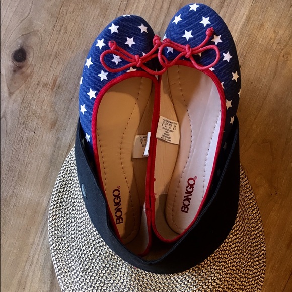 Bongo and HBY Miami Shoes - Shoes size 8 &Visor. Patriotic summer duo 🇺🇸❣️
