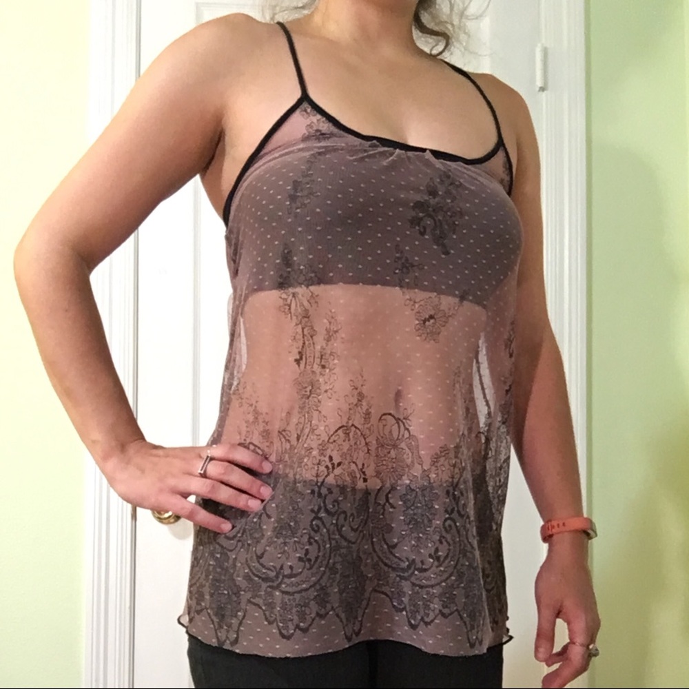 Lacey Mauve & Black Over Shirt