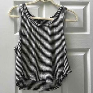 Striped cropped shirt from forever 21