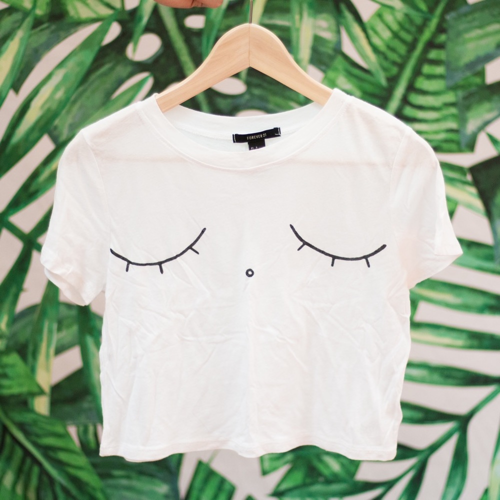 🚫SOLD🚫Forever 21 sleepy crop top size S