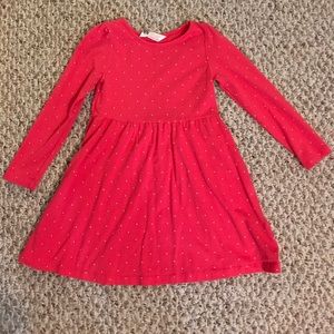 H&M dress pink/white polka dots. Like new! 4-6