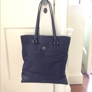 Coach Navy Blue Tote. NEW w TAGS