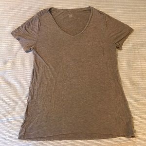 Loose fitting brown pocket tee