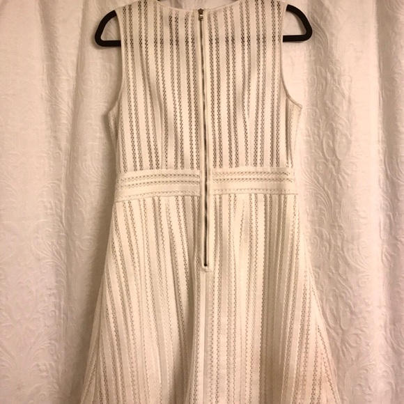 J. Crew White Striped Eyelet Dress size 8 - Picture 5 of 6