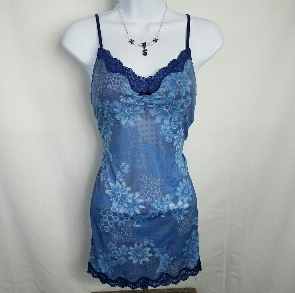 Victoria's Secret Floral Chamise Lingerie Gown XS