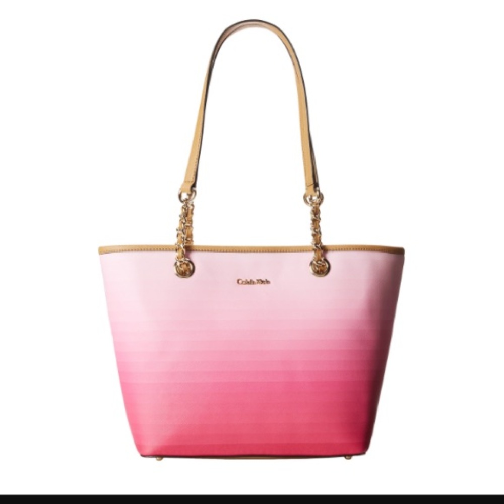 ISO CALVIN KLEIN PINK OMBRÉ TOTE PURSE