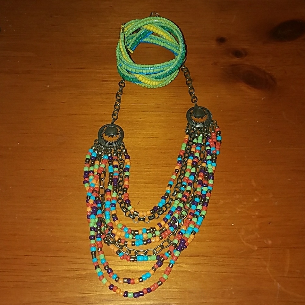 Cuff and necklace