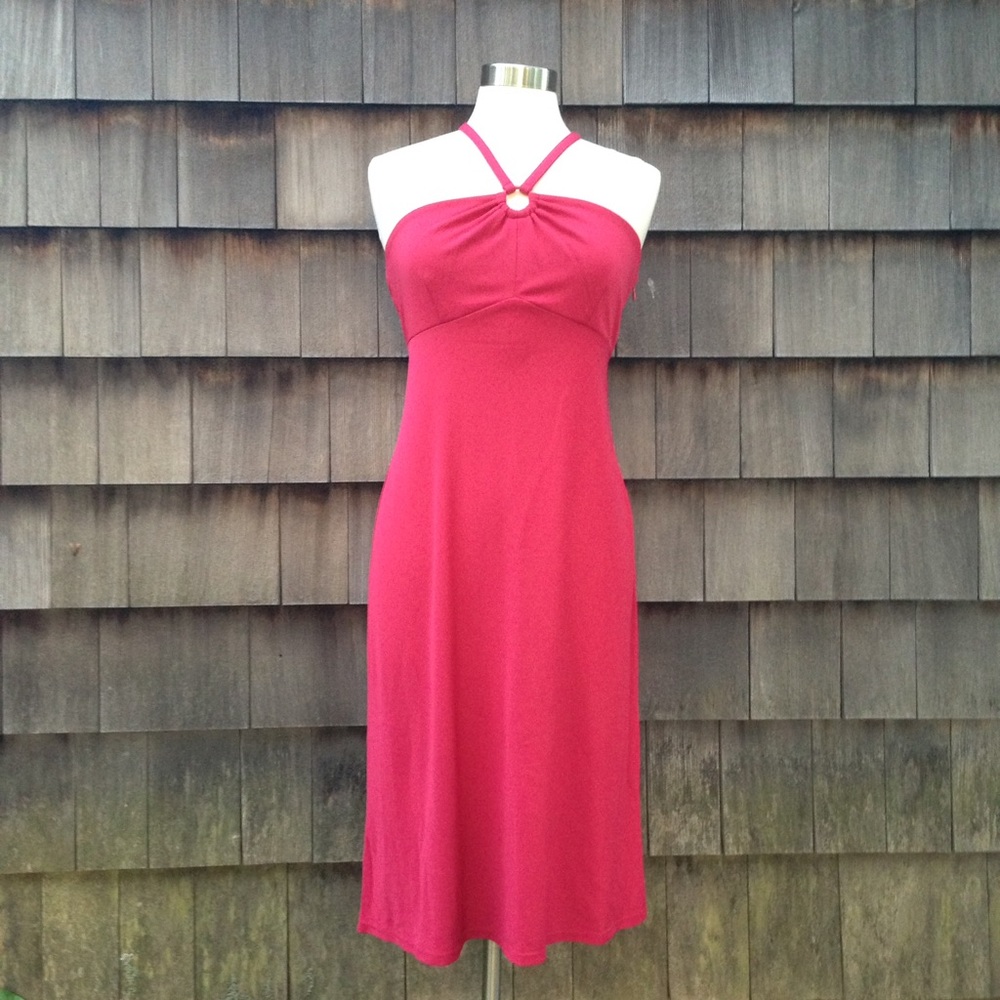 NWT Ann Taylor LOFT salmon dress w/keyhole - Picture 1 of 7