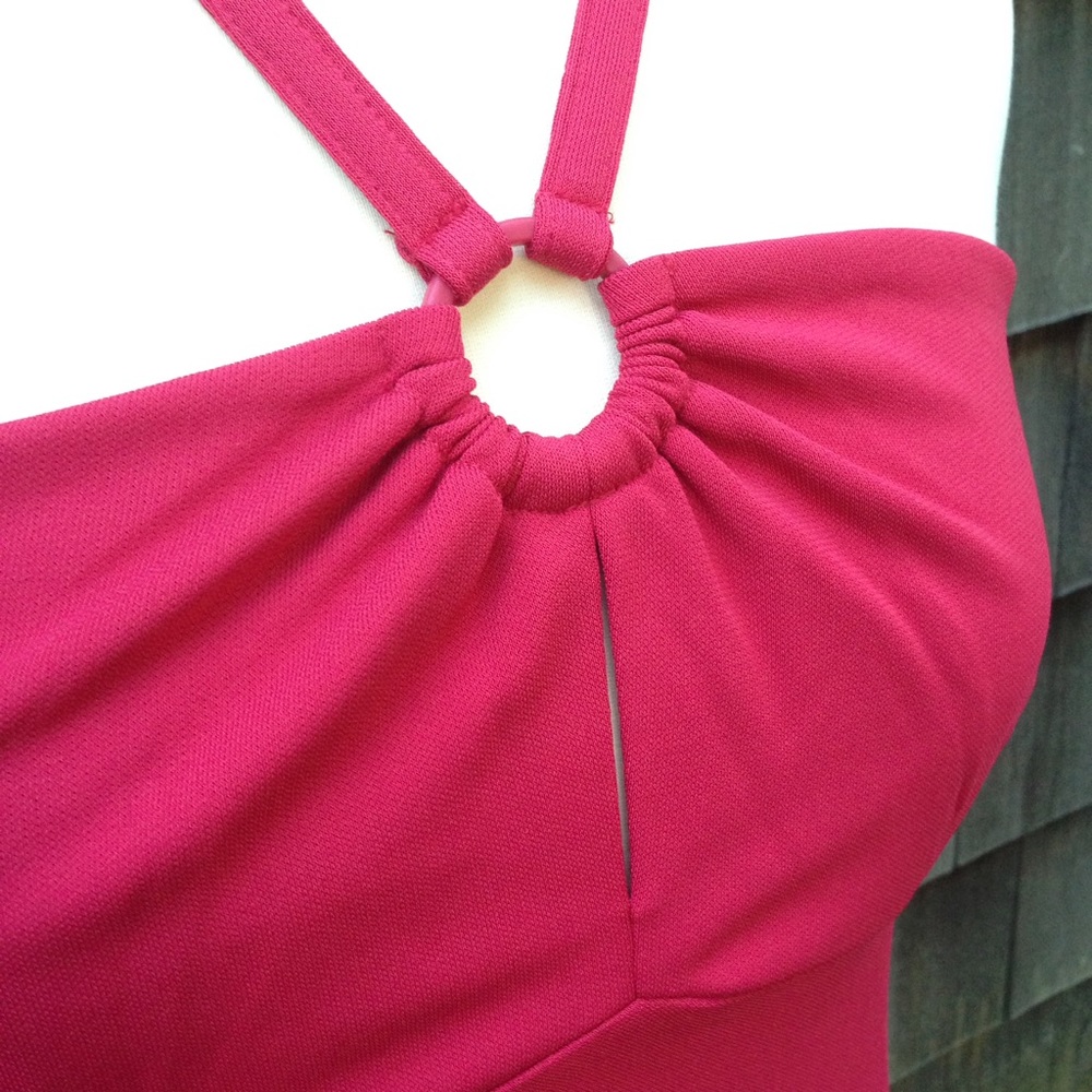 NWT Ann Taylor LOFT salmon dress w/keyhole - Picture 3 of 7