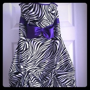 Zebra print dress
