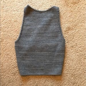 Crisscrossed back crop top