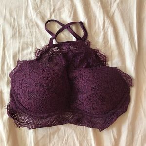 High Neck Bralette with Push Up