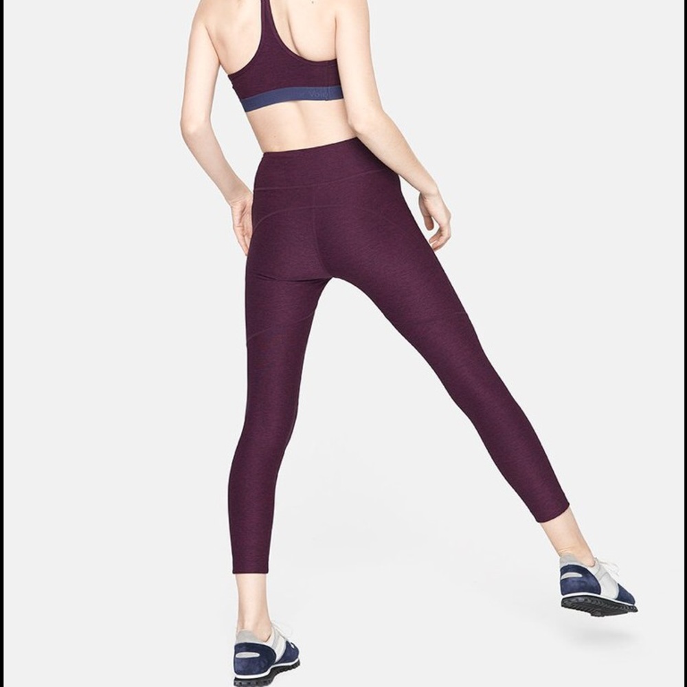 Outdoor Voices 3/4 Warmup Leggings in Plum