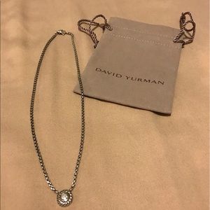 David Yurman silver ice cookie necklace