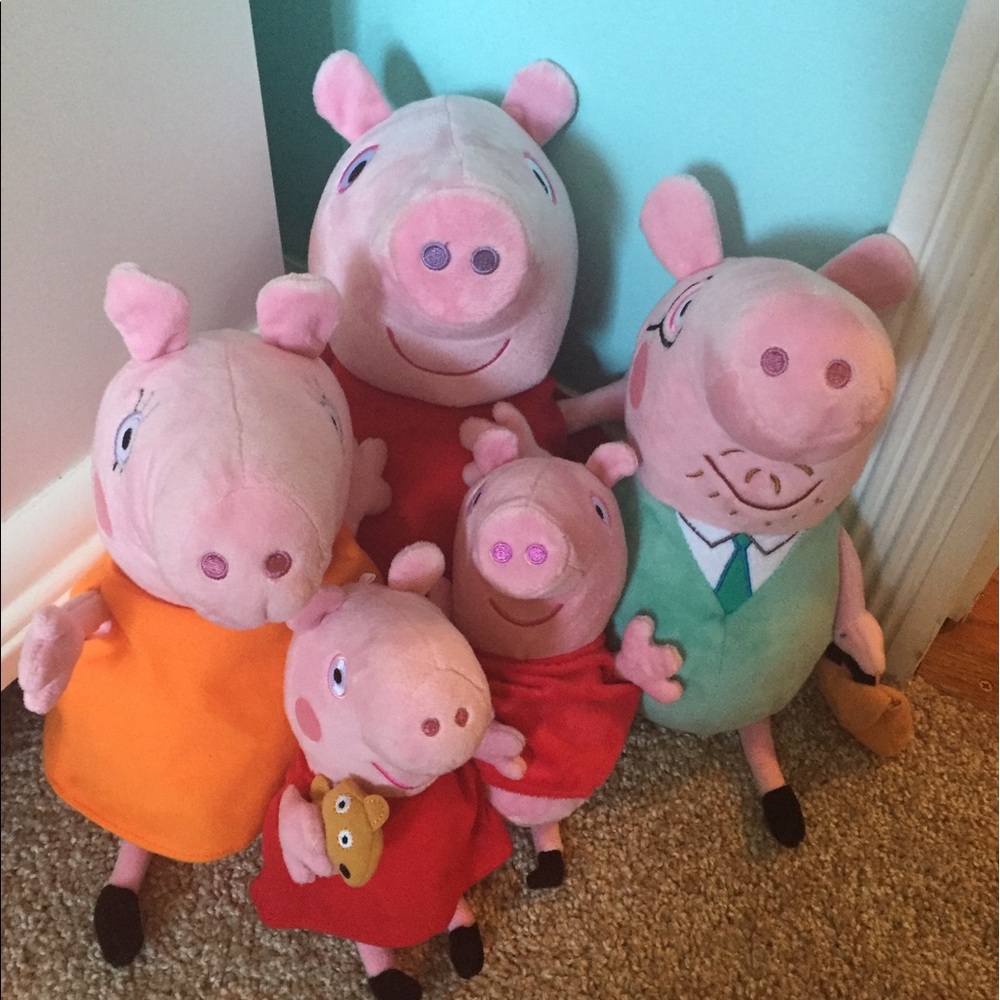 Peppa pig family plush