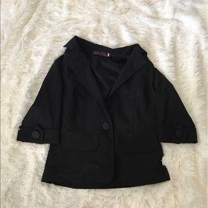 3/4 sleeve blazer