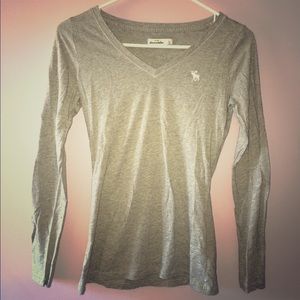 Abercrombie Kids grey long sleeve T shirt