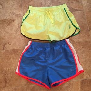 One danskin & one Fila short. Size medium
