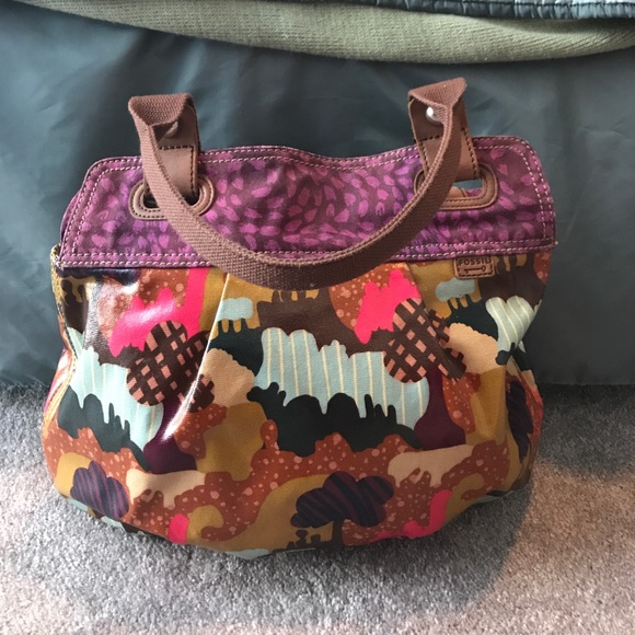 Fossil Handbags - Flowered Fossil tote