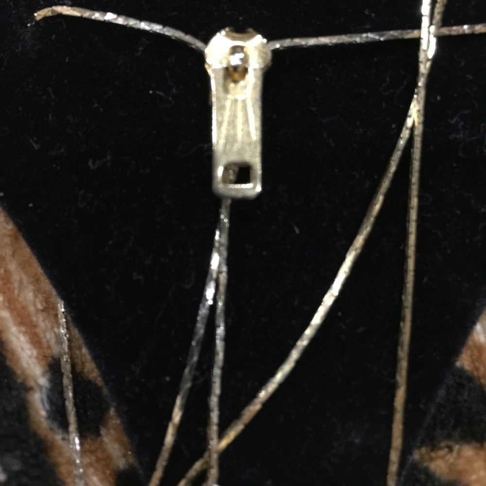 Zipper Lariat Necklace