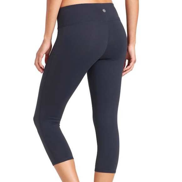 33 off Athleta Pants Athleta Chaturanga Capri leggings in black from