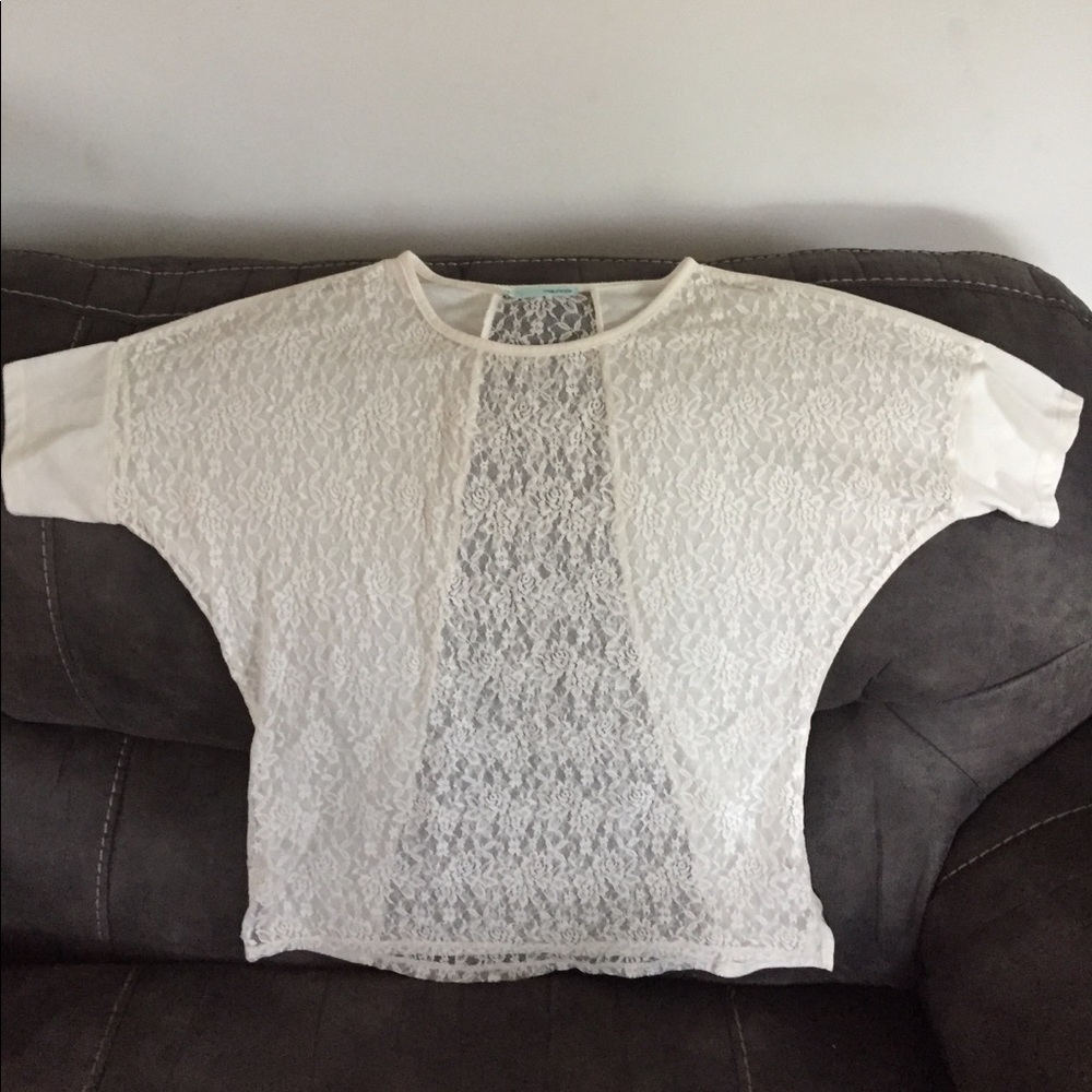 Lace see through shirt